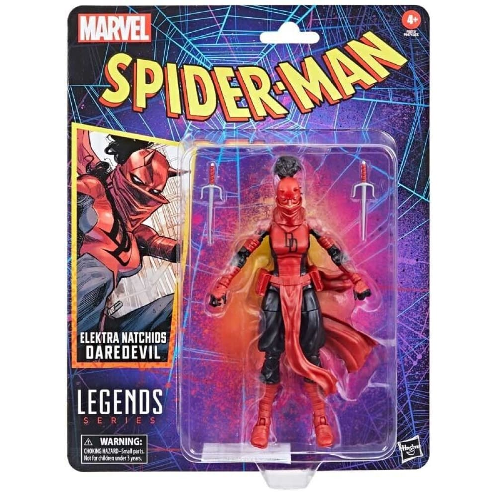 Marvel Legends Spider-Man Retro Wave 3 Elektra Natchios Daredevil Action Figure - Toys & Games:Action Figures & Accessories:Action Figures