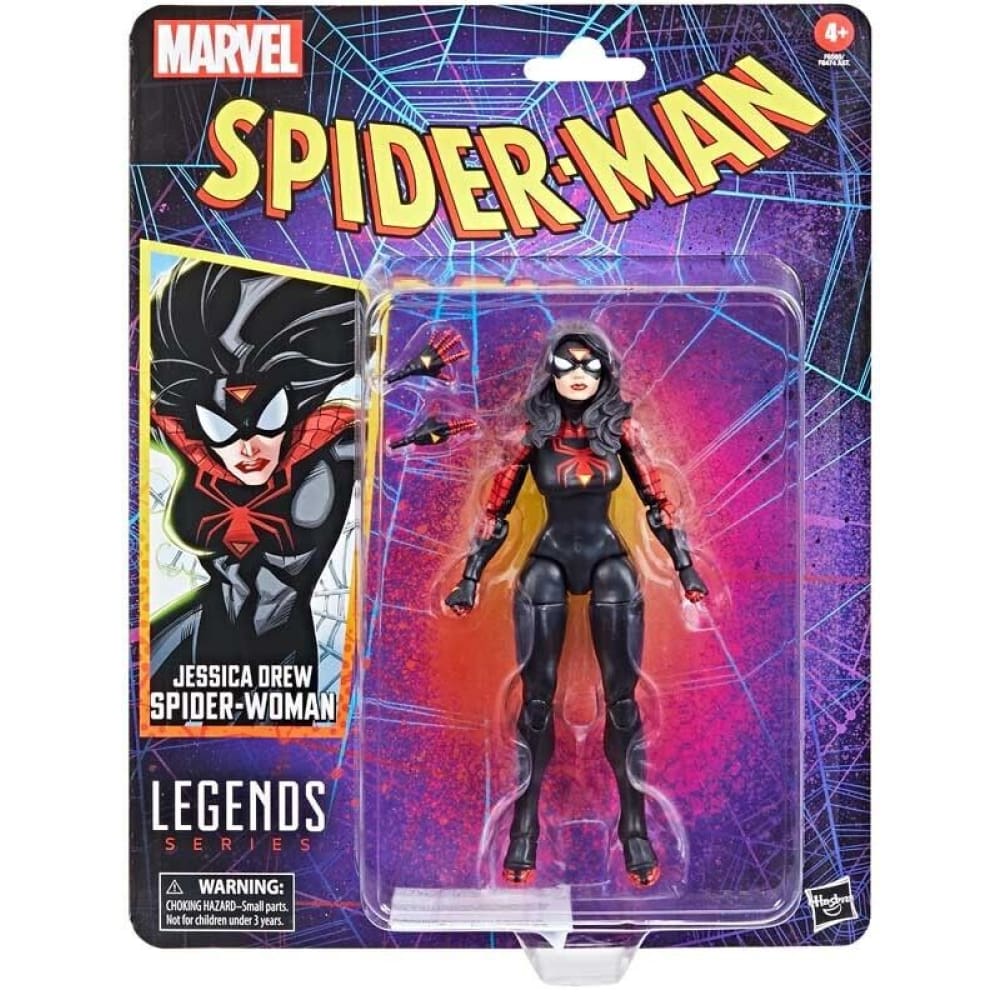 Marvel Legends Spider-Man Retro Wave 3 - Jessica Drew Spider-Woman Action Figure - Toys & Games:Action Figures & Accessories:Action Figures