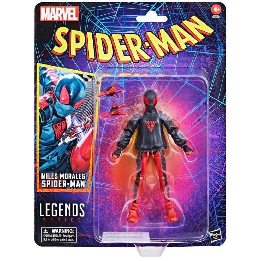 Marvel Legends Spider-Man Retro Wave 3 - Miles Morales Action Figure - Toys & Games:Action Figures & Accessories:Action Figures