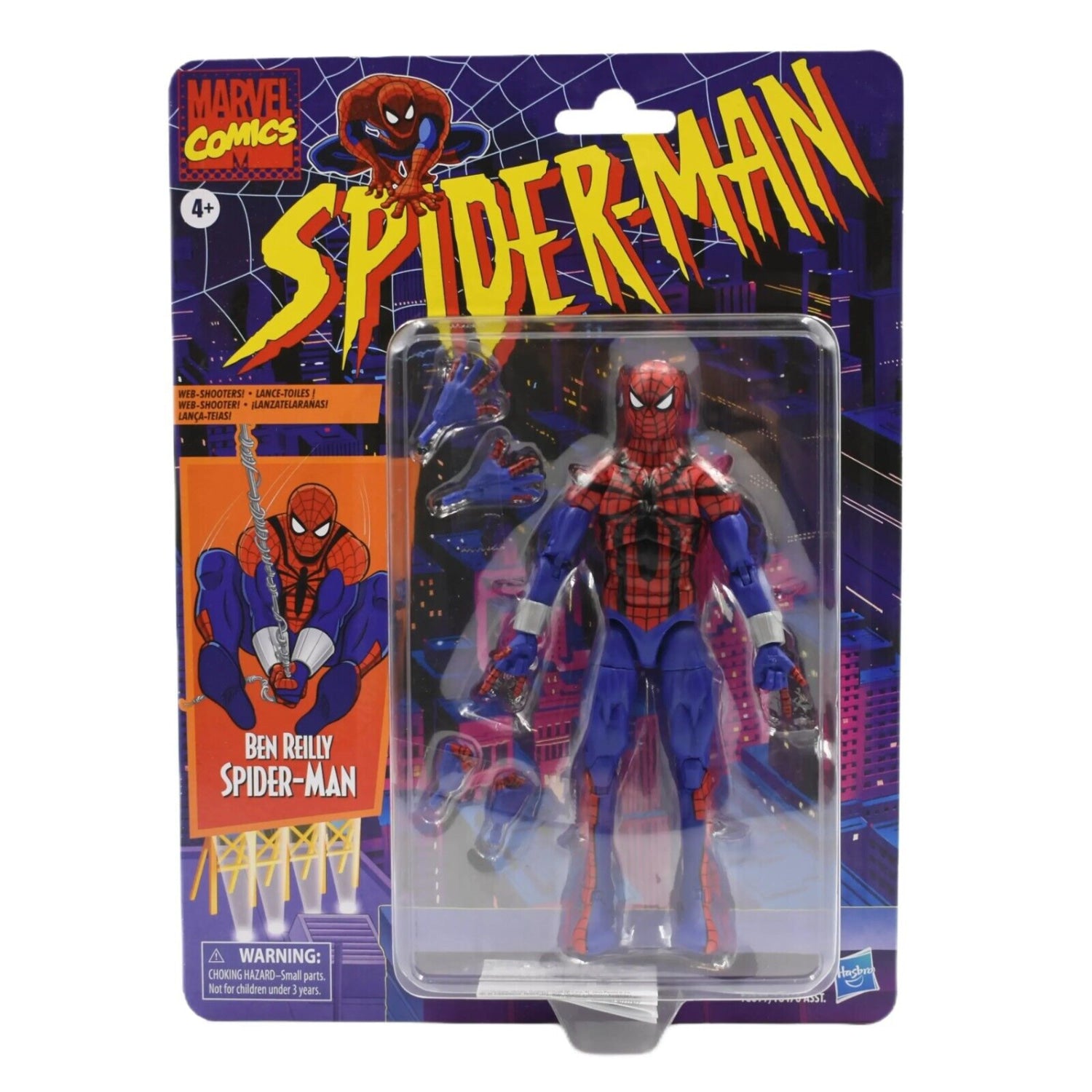 Marvel Legends Spider-Man Retro Wave - Ben Reilly Spider-Man Action Figure - Toys & Games:Action Figures & Accessories:Action Figures