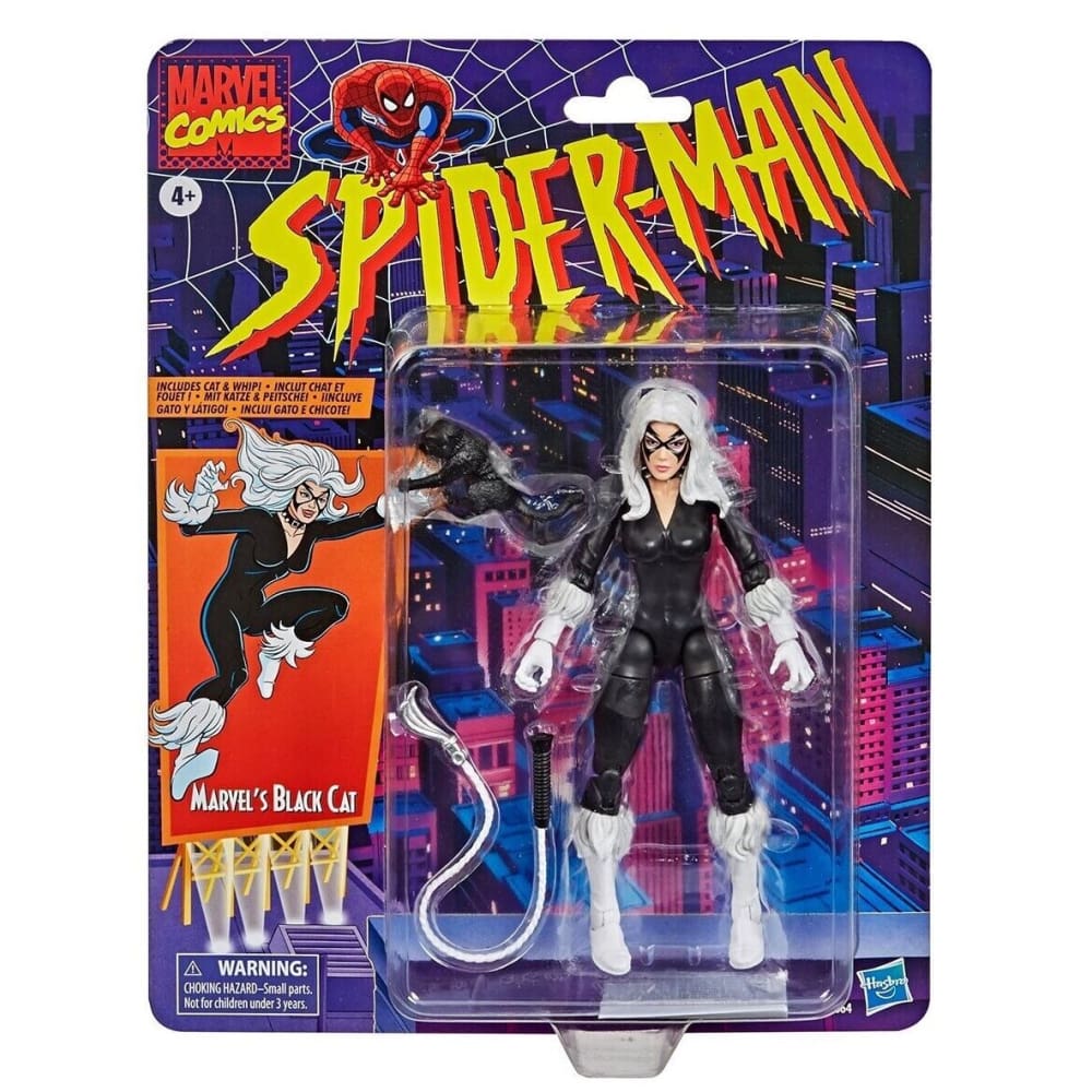 Marvel Legends Spider-Man Retro Wave - Black Cat Action Figure - Toys & Games:Action Figures & Accessories:Action Figures