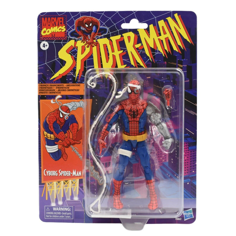 Marvel Legends Spider-Man Retro Wave - Cyborg Spider-Man Action Figure - Toys & Games:Action Figures & Accessories:Action Figures