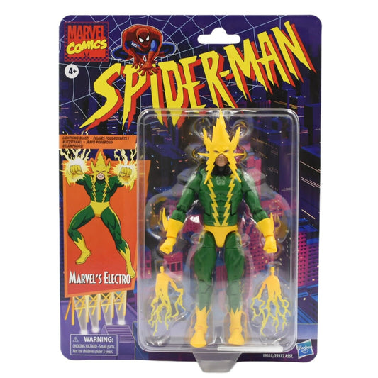Marvel Legends Spider-Man Retro Wave - Electro Action Figure - Toys & Games:Action Figures & Accessories:Action Figures