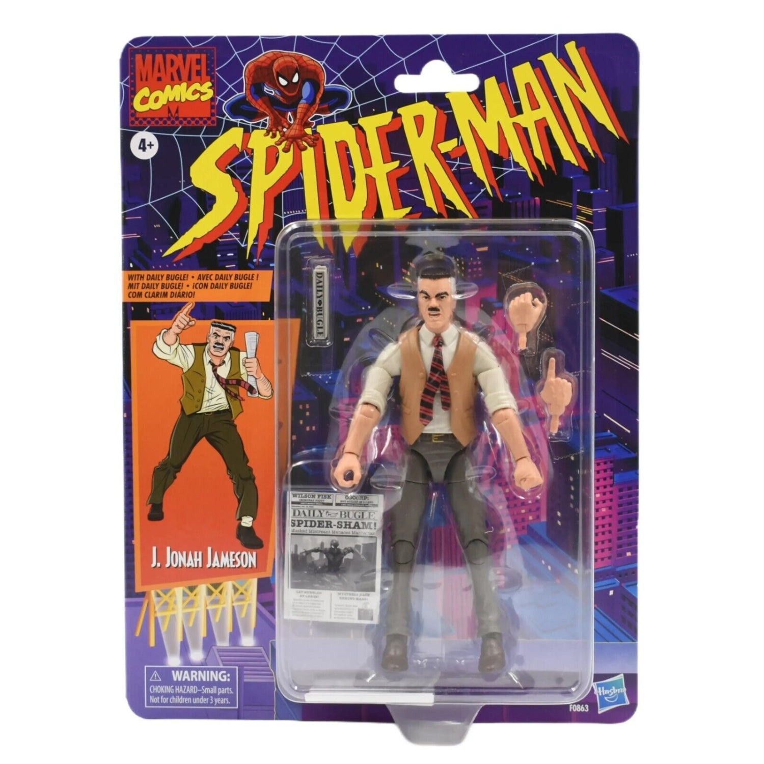 Marvel Legends Spider-Man Retro Wave - J. Jonah Jameson Action Figure - Toys & Games:Action Figures & Accessories:Action Figures