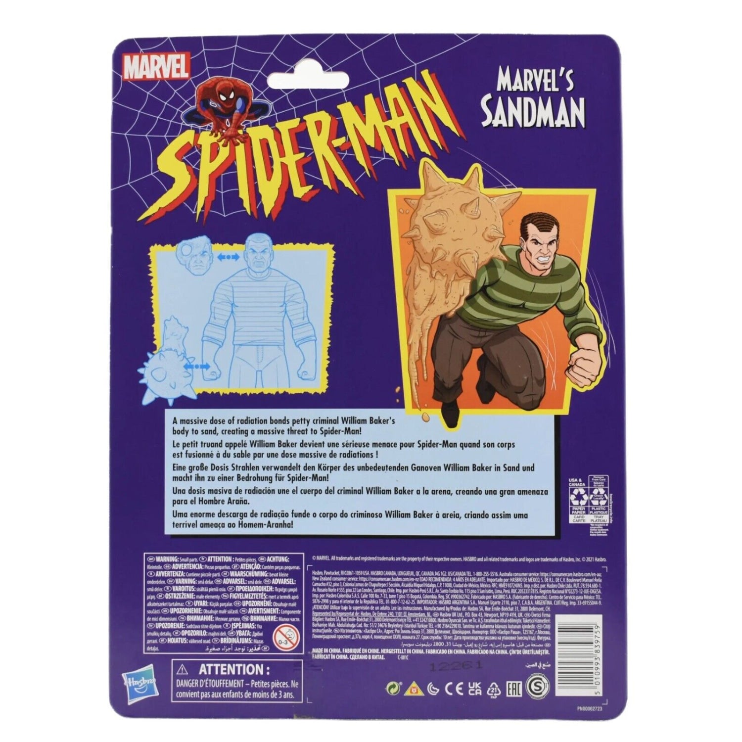 Marvel Legends Spider-Man Retro Wave - Sandman Action Figure - Toys & Games:Action Figures & Accessories:Action Figures