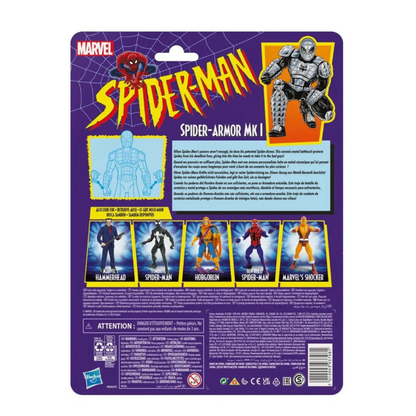 Marvel Legends Spider-Man Retro Wave Spider-Armor MK I Spider-Man Action Figure - Toys & Games:Action Figures & Accessories:Action Figures