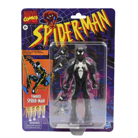 Marvel Legends Spider-Man Retro Wave - Symbiote Spider-Man Action Figure - Toys & Games:Action Figures & Accessories:Action Figures