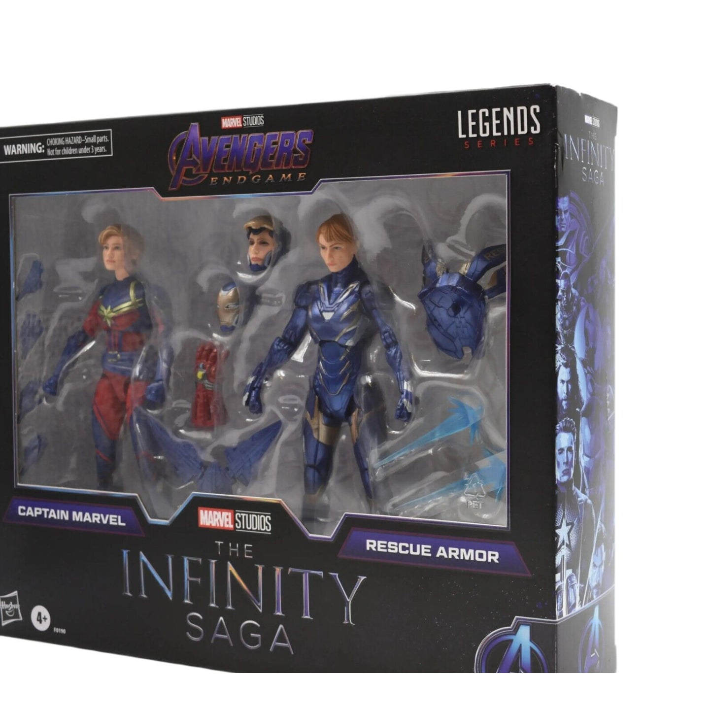 Marvel Legends Infinity Saga Captain Marvel & Rescue Armor Action Figure 2-Pack - Toys & Games:Action Figures & Accessories:Action Figures