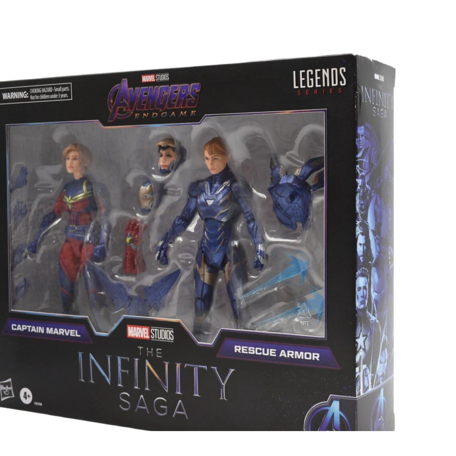 Marvel Legends Infinity Saga Captain Marvel & Rescue Armor Action Figure 2-Pack - Toys & Games:Action Figures & Accessories:Action Figures