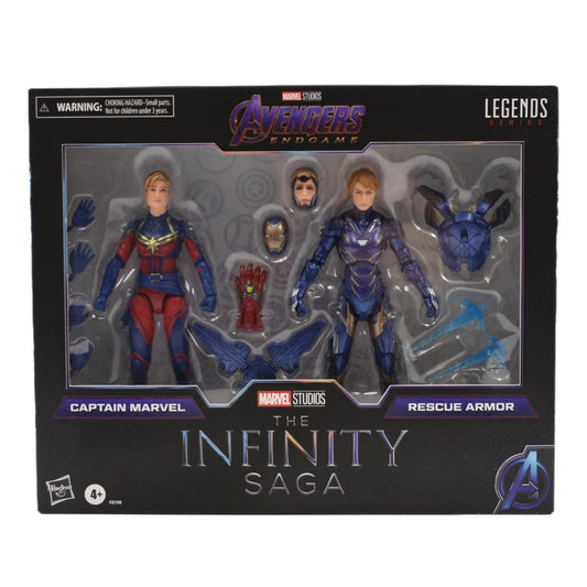 Marvel Legends Infinity Saga Captain Marvel & Rescue Armor Action Figure 2-Pack - Toys & Games:Action Figures & Accessories:Action Figures