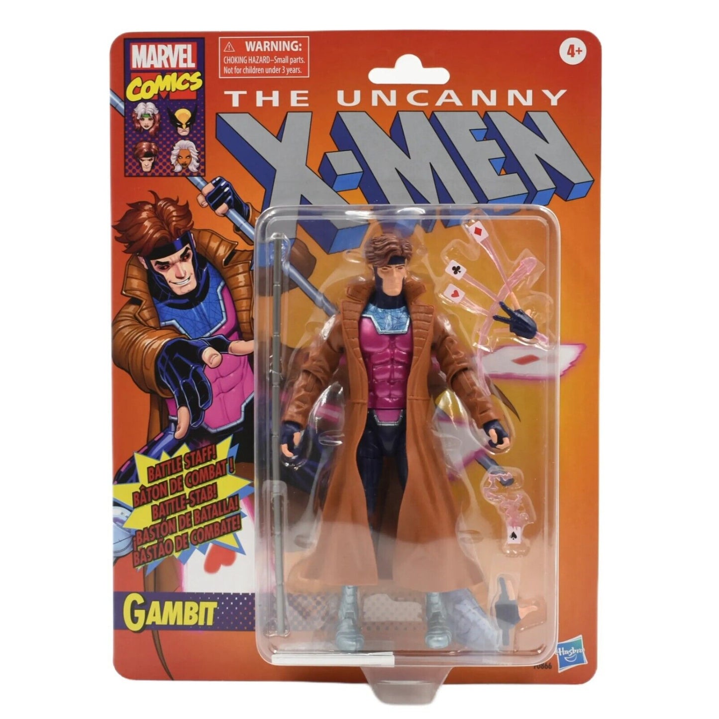 Marvel Legends The Uncanny X-Men Retro Wave - Gambit Action Figure - Toys & Games:Action Figures & Accessories:Action Figures