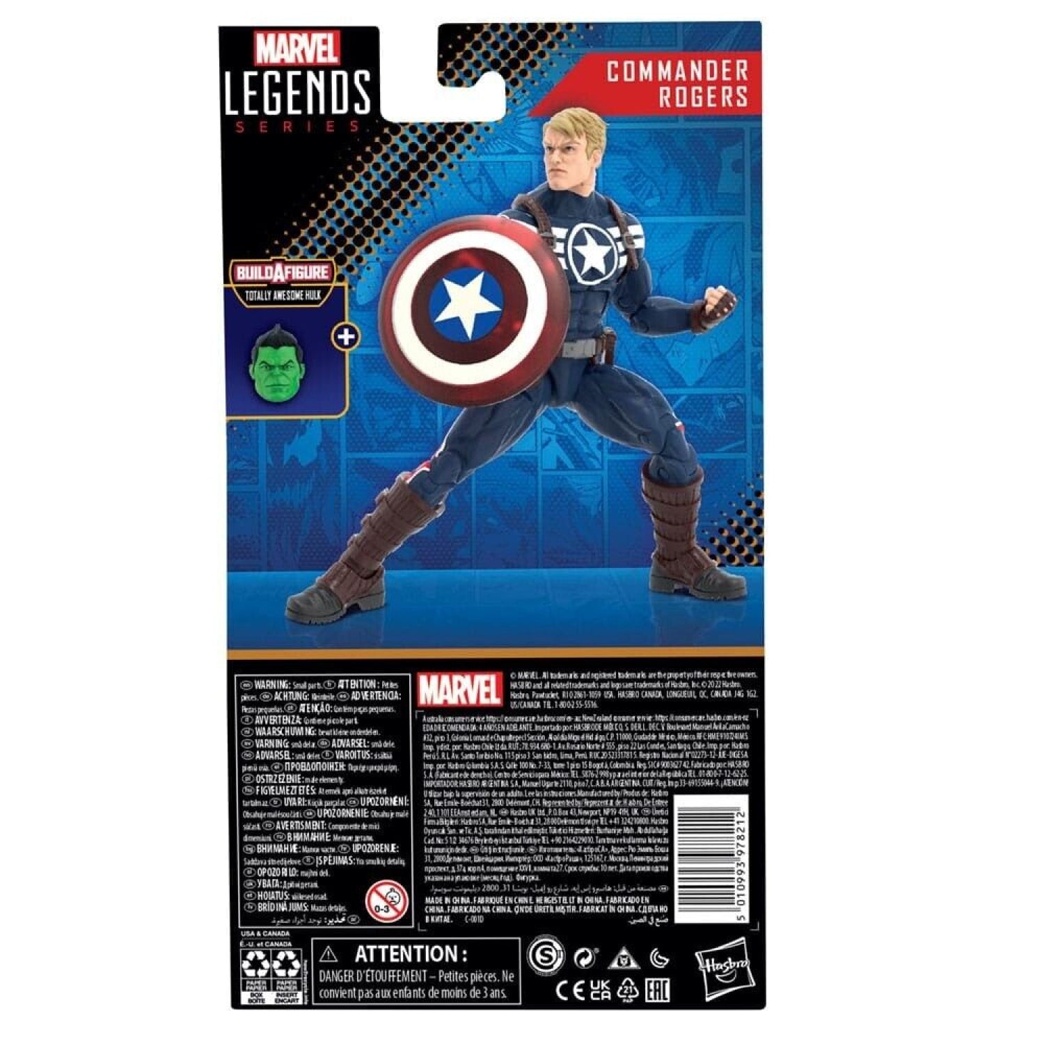 Marvel Legends Totally Awesome Hulk BAF - Commander Rogers Action Figure - Toys & Games:Action Figures & Accessories:Action Figures