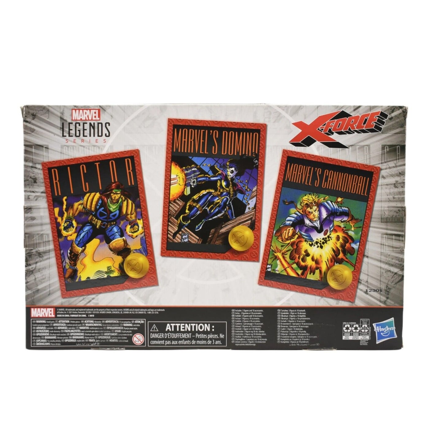 Marvel Legends X-Force - Rictor Domino & Cannonball Action Figure 3-Pack - Toys & Games:Action Figures & Accessories:Action Figures