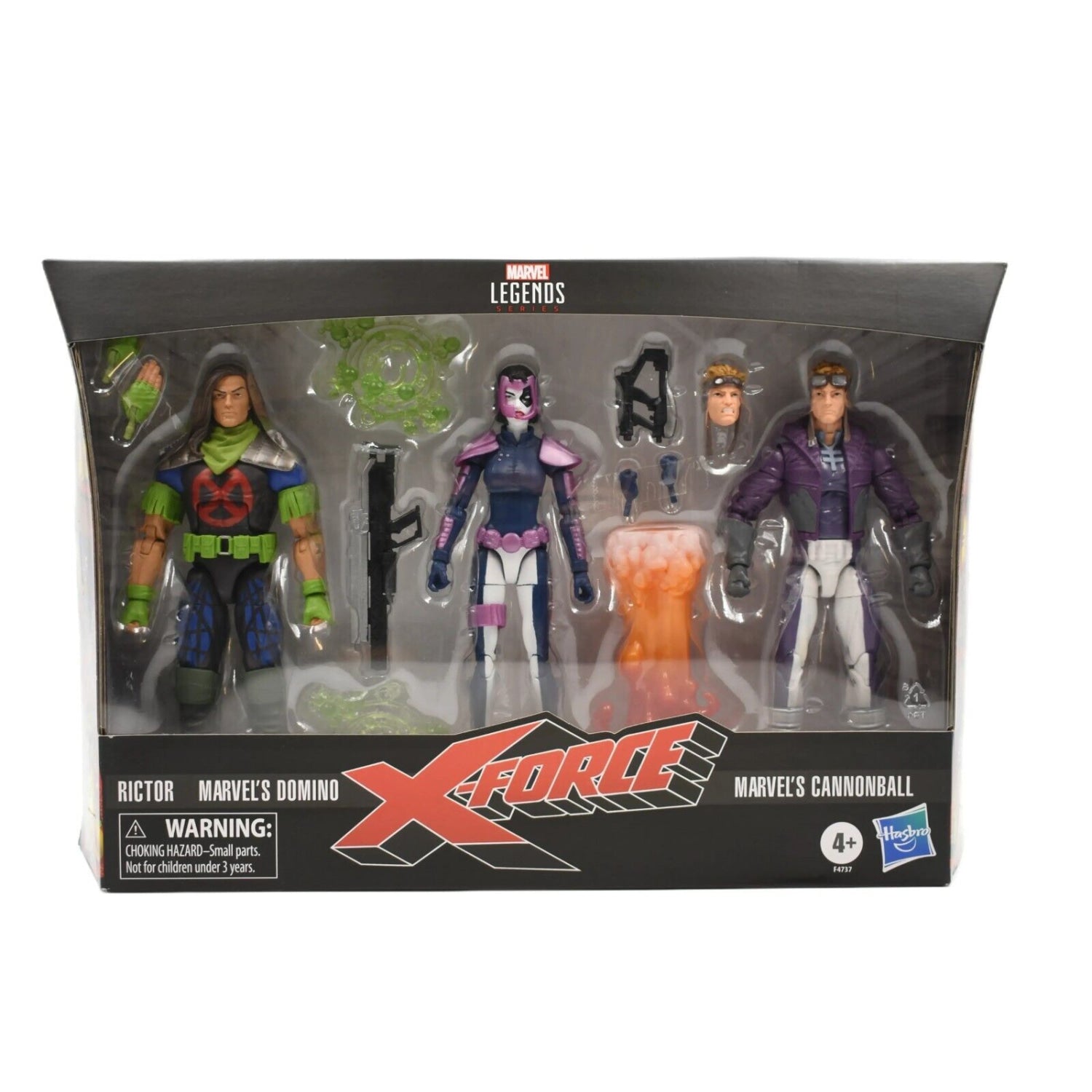 Marvel Legends X-Force - Rictor Domino & Cannonball Action Figure 3-Pack - Toys & Games:Action Figures & Accessories:Action Figures