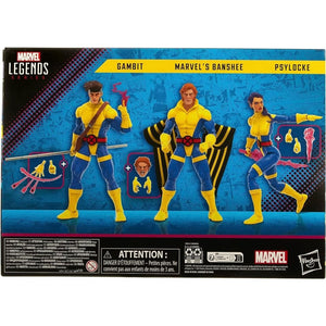 Marvel Legends X - Men 60th Anniversary - Gambit Banshee & Psylocke Figure 3 - Pack Toys Games:Action Figures Accessories:Action