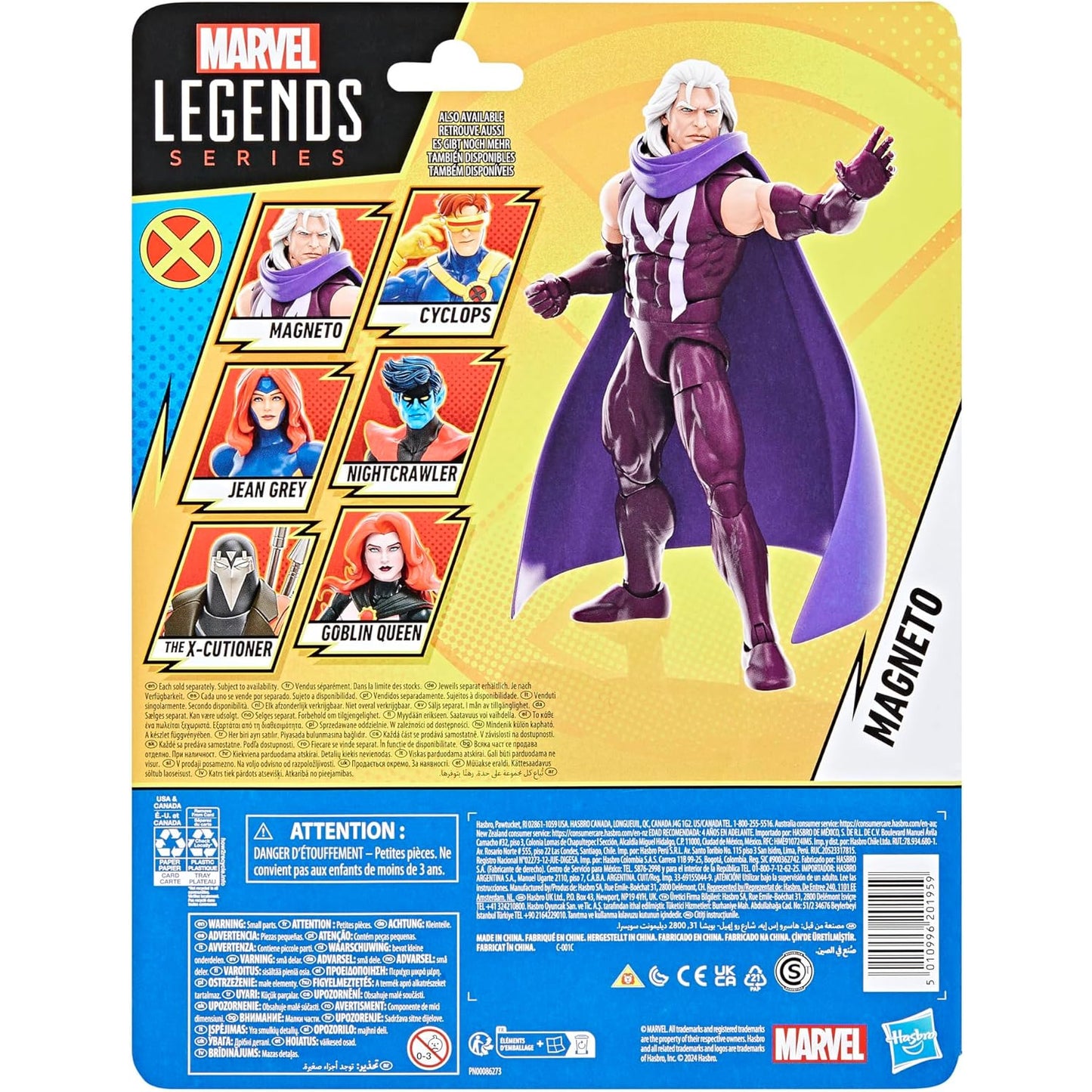 Marvel Legends X-Men ’97 Retro Wave - Magneto Action Figure - Toys & Games:Action Figures & Accessories:Action Figures