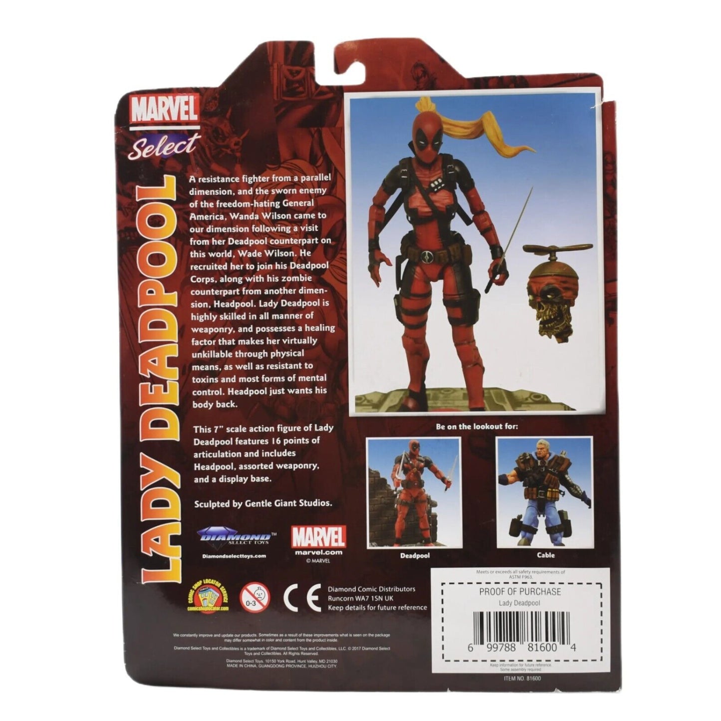 Marvel Select - Lady Deadpool Special Edition Action Figure - Toys & Games:Action Figures & Accessories:Action Figures