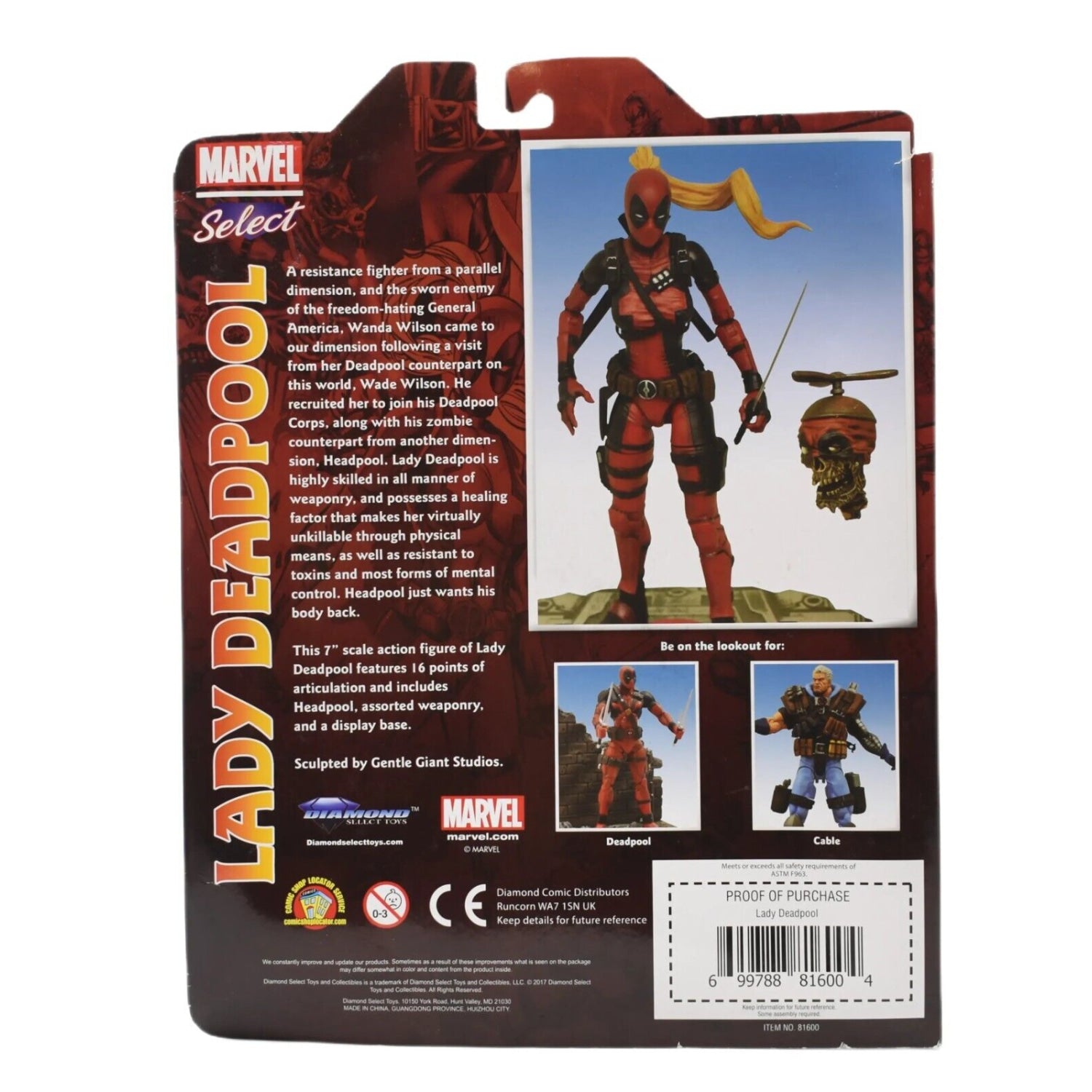 Marvel Select - Lady Deadpool Special Edition Action Figure - Toys & Games:Action Figures & Accessories:Action Figures