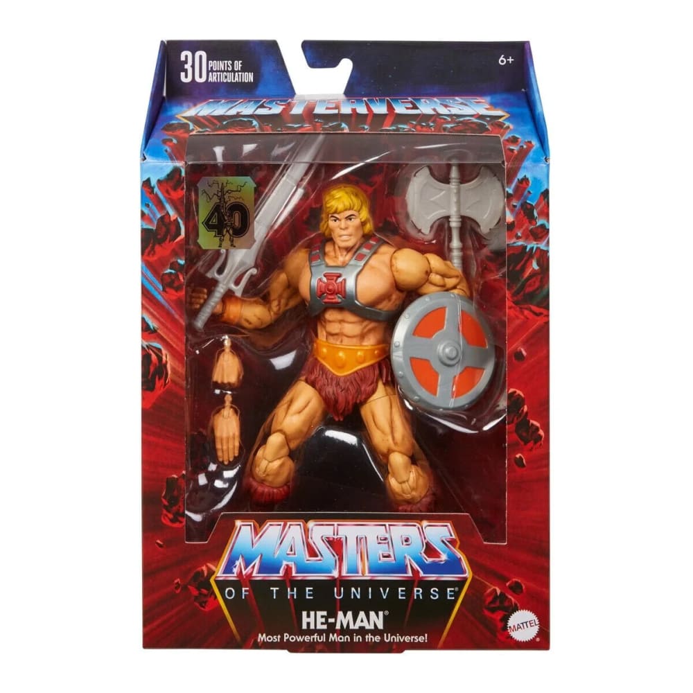 Masters of the Universe Masterverse - He-Man 40th Anniversary Action Figure - Toys & Games:Action Figures & Accessories:Action Figures