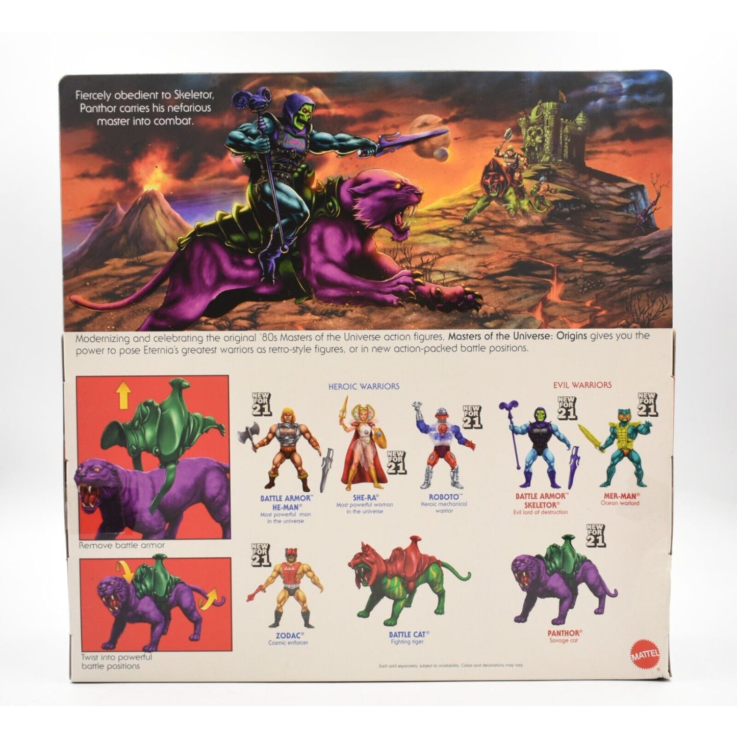 Masters of the Universe Origins Panthor Flocked Collectors Edition Action Figure - Toys & Games:Action Figures & Accessories:Action Figures