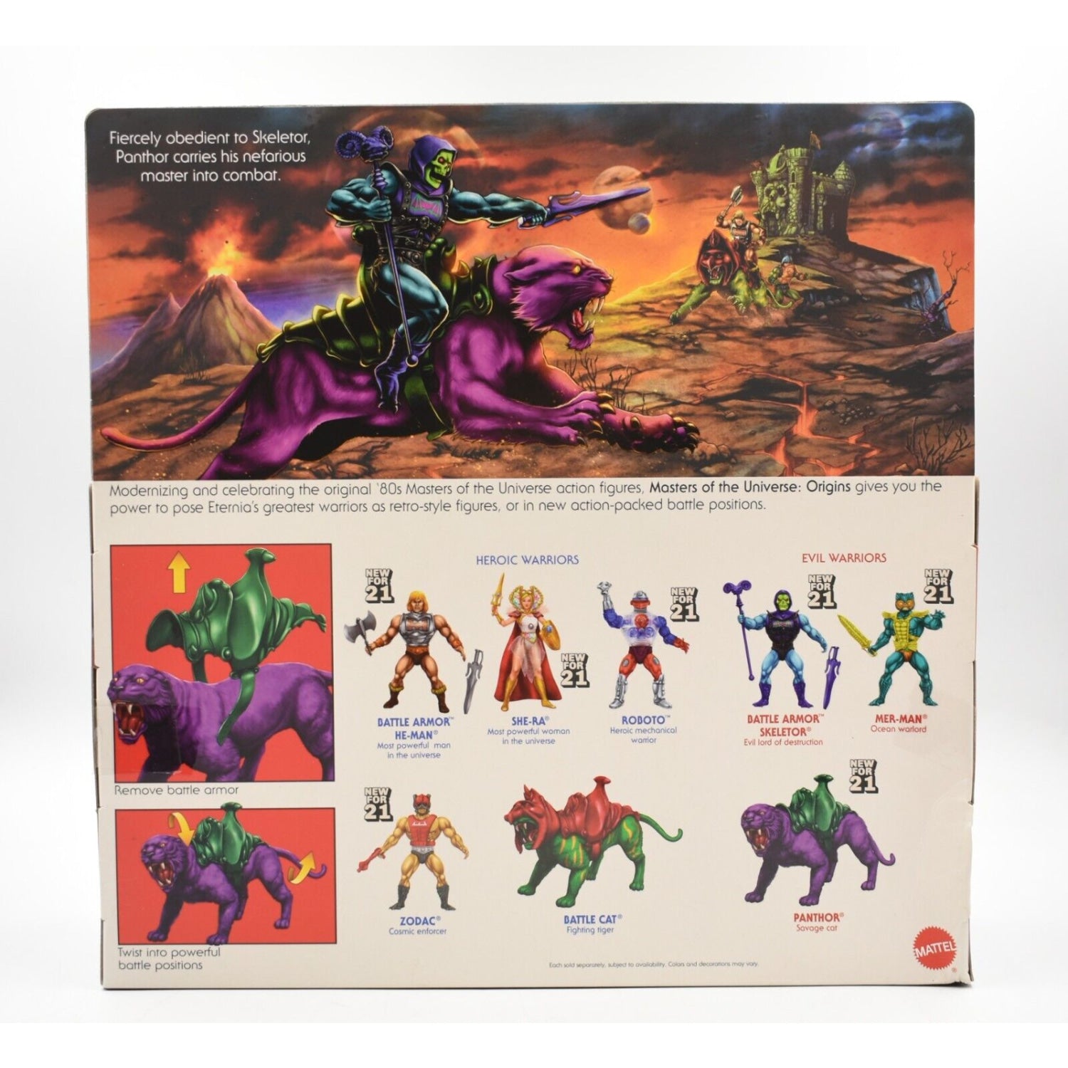 Masters of the Universe Origins Panthor Flocked Collectors Edition Action Figure - Toys & Games:Action Figures & Accessories:Action Figures