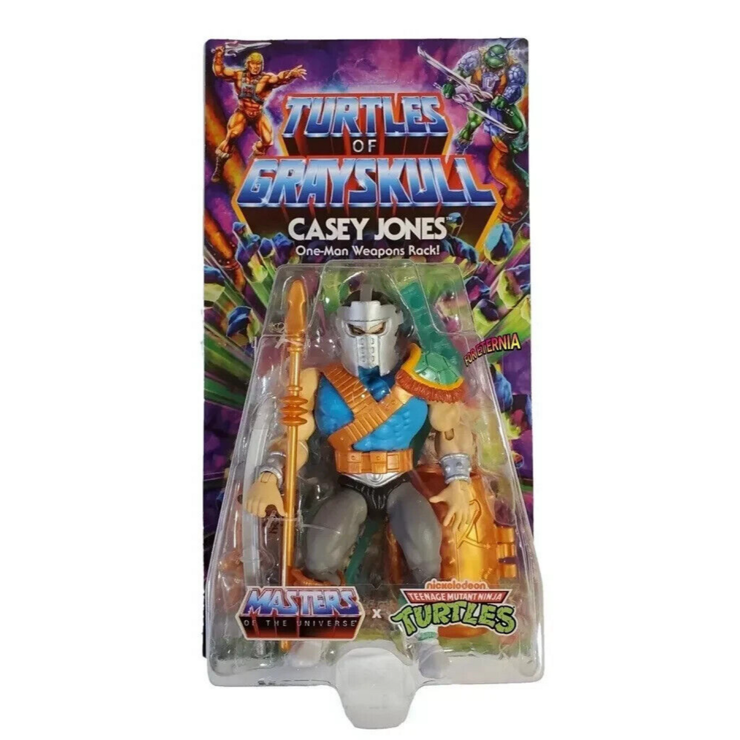 Masters of the Universe Origins Turtles of Grayskull - Casey Jones Action Figure - Toys & Games:Action Figures & Accessories:Action Figures
