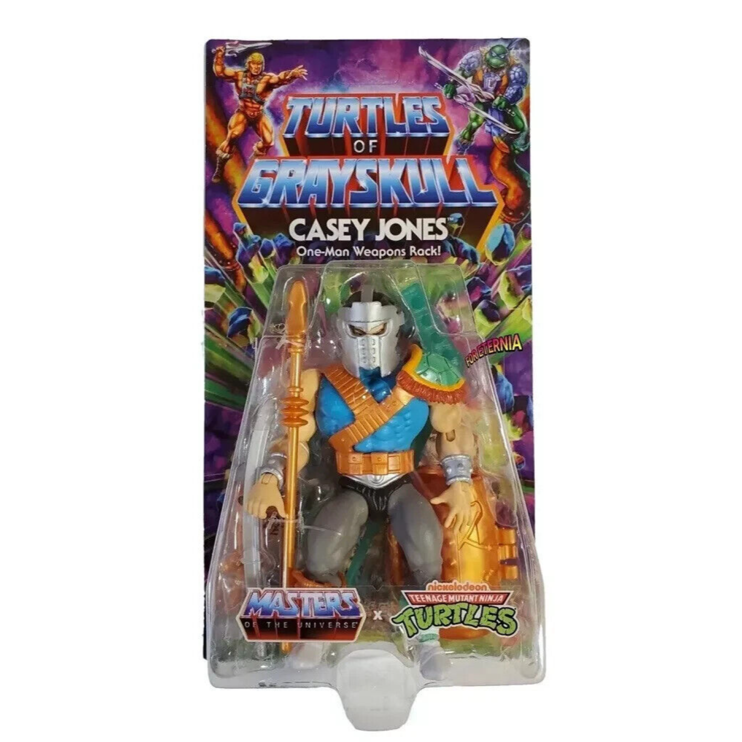 Masters of the Universe Origins Turtles of Grayskull - Casey Jones Action Figure - Toys & Games:Action Figures & Accessories:Action Figures