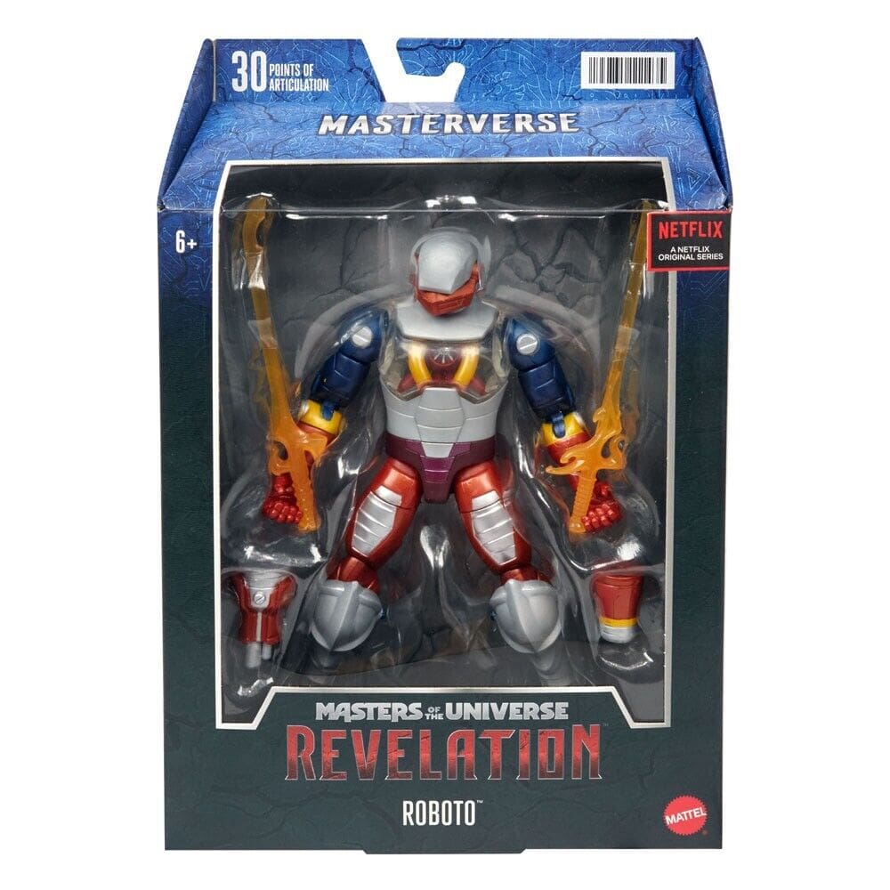 Masters of the Universe Revelation Masterverse Roboto Action Figure COMING SOON - Toys & Games:Action Figures Accessories:Action