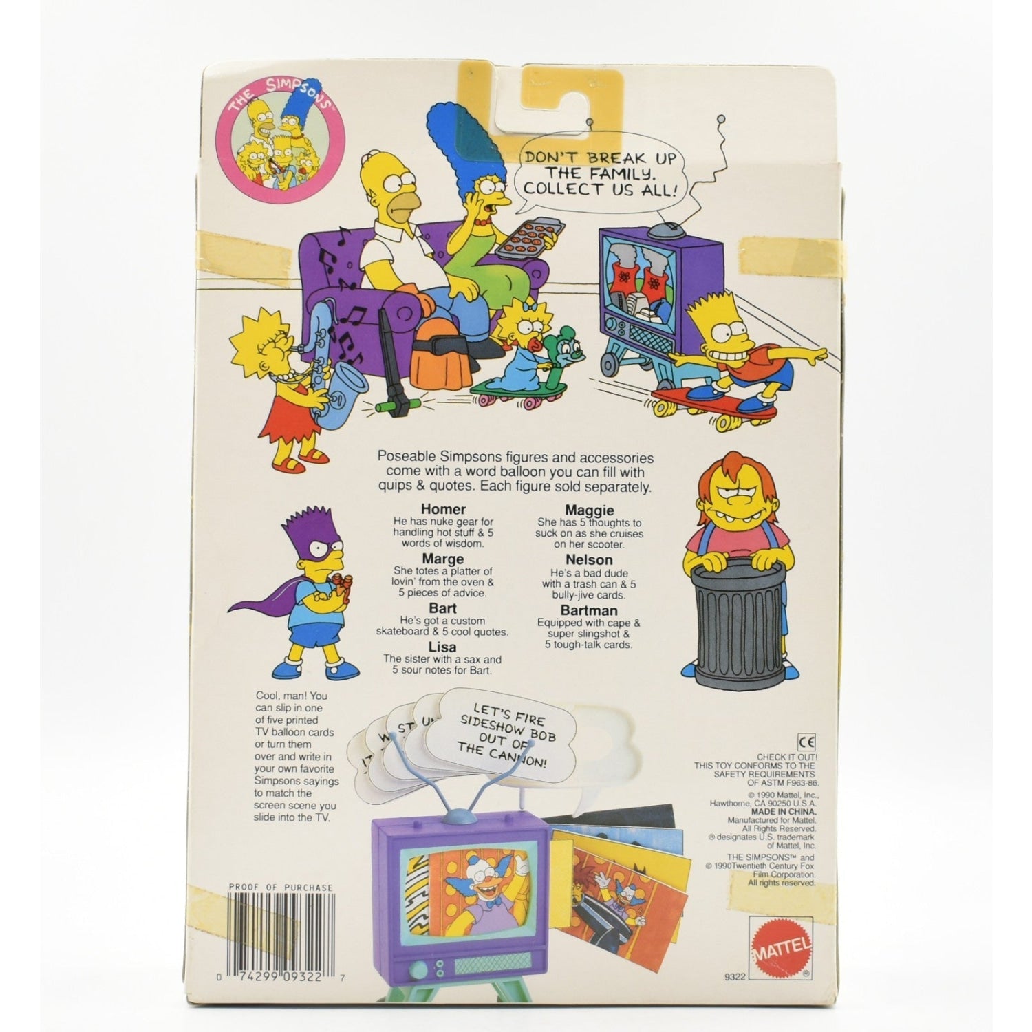 Mattel - The Simpsons - Sofa & TV Boob Tube Accessory Set