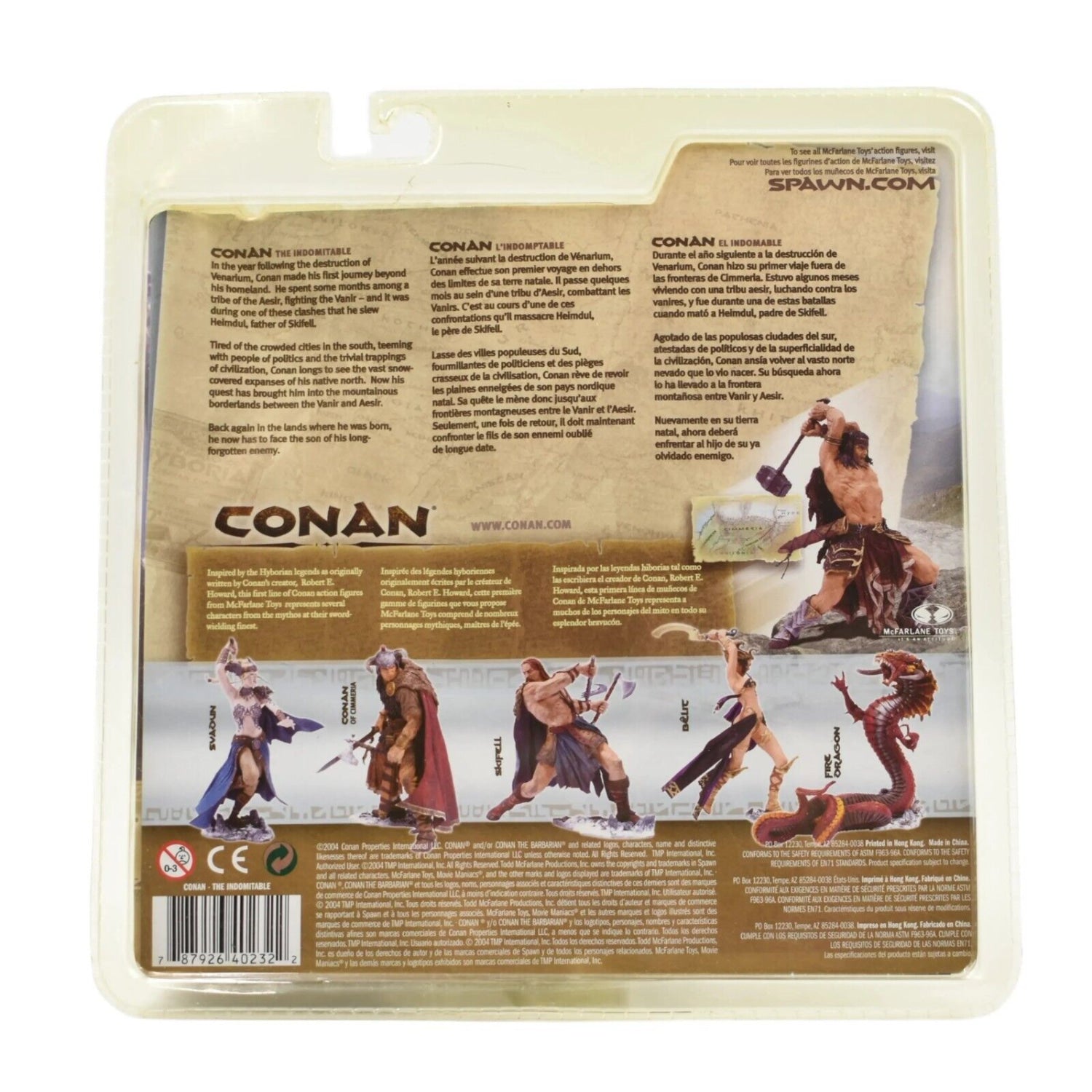 McFarlane Toys - Conan Series One - Conan The Indomitable Action Figure - Toys & Games:Action Figures & Accessories:Action Figures