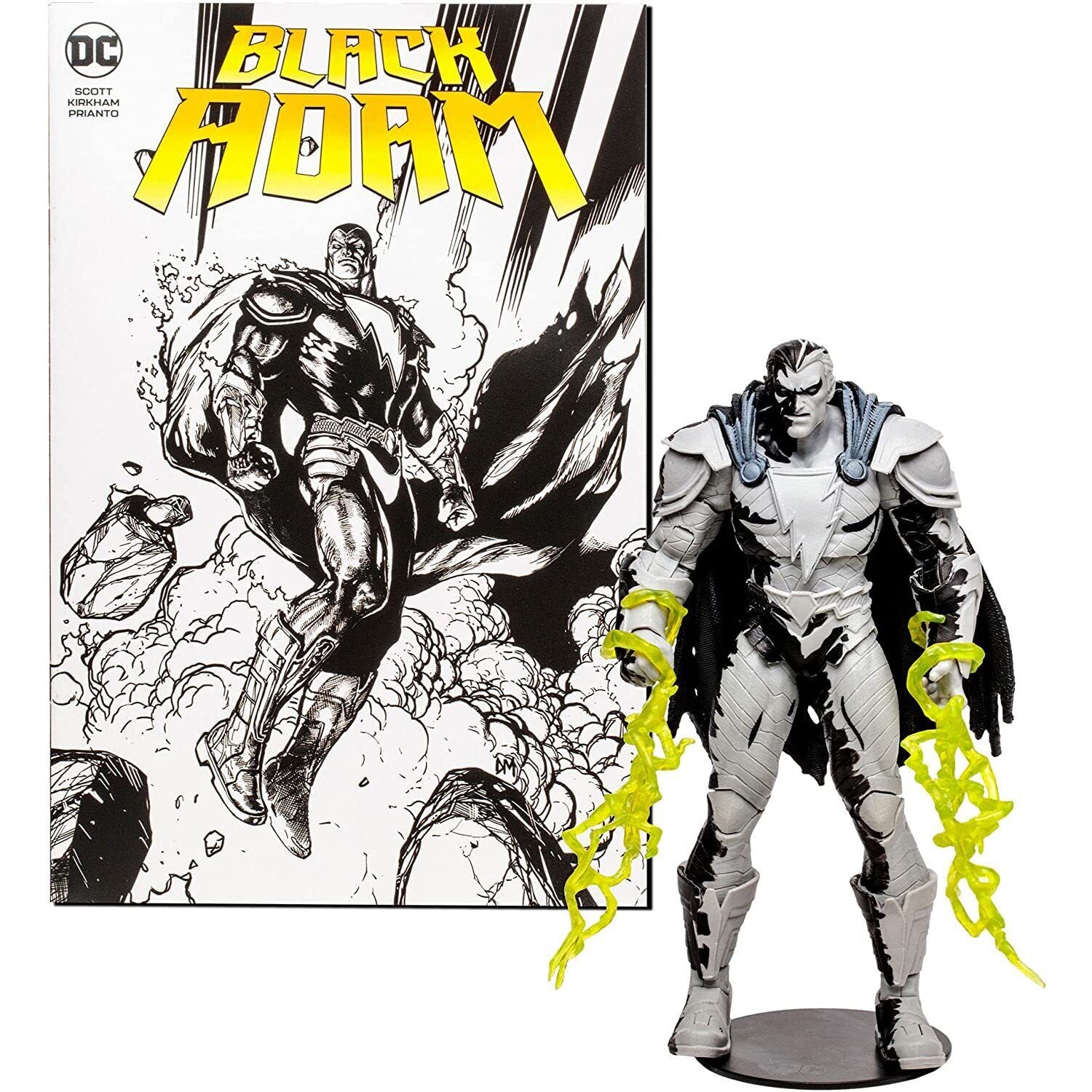 McFarlane Toys DC Multiverse - Black Adam Line Art Variant Figure - PRE-ORDER - Toys & Games:Action Figures & Accessories:Action Figures