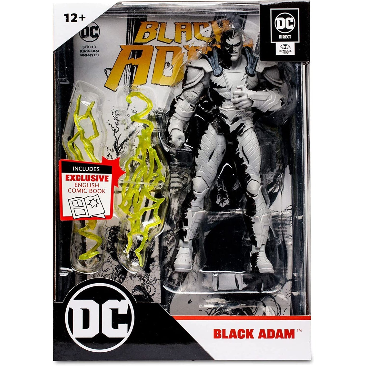 McFarlane Toys DC Multiverse - Black Adam Line Art Variant Figure - PRE-ORDER - Toys & Games:Action Figures & Accessories:Action Figures