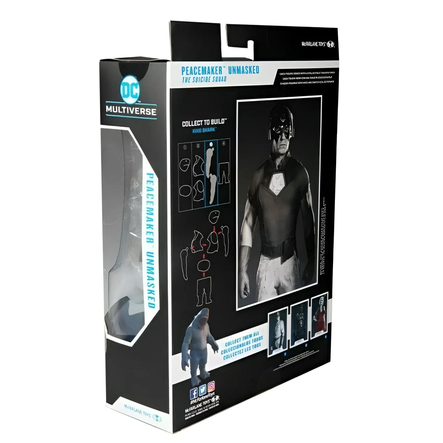 McFarlane DC Multiverse Suicide Squad - Peacemaker (Unmasked) Figure PRE-ORDER - Toys & Games:Action Figures & Accessories:Action Figures