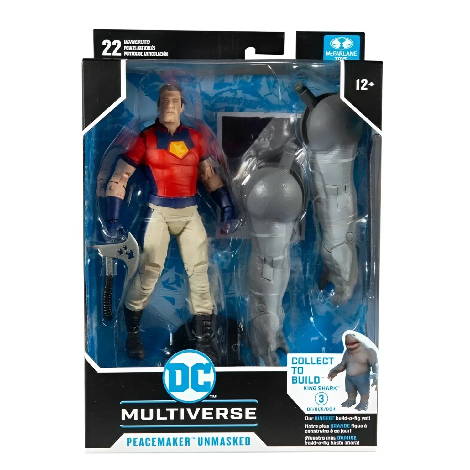 McFarlane DC Multiverse Suicide Squad - Peacemaker (Unmasked) Figure PRE-ORDER - Toys & Games:Action Figures & Accessories:Action Figures