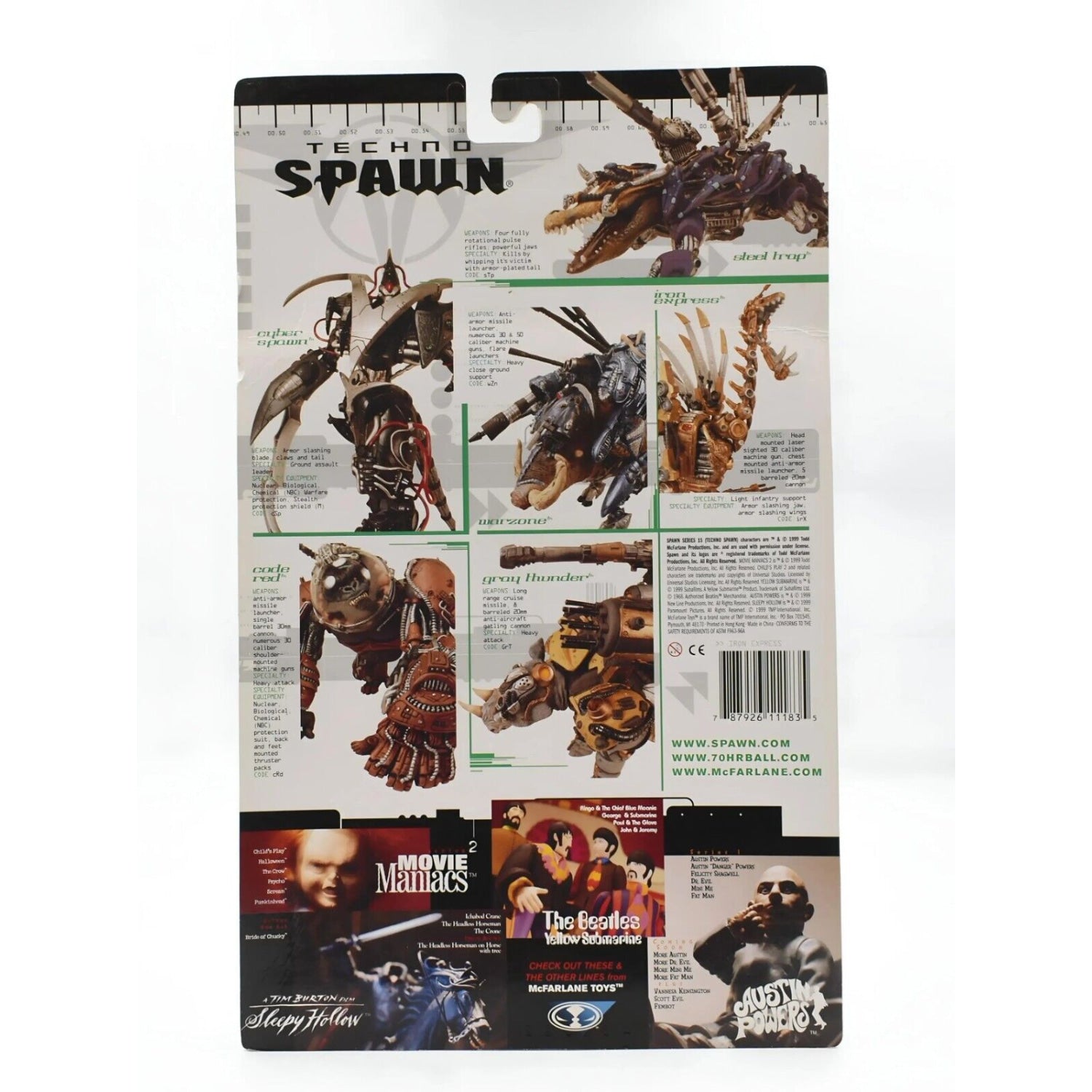 McFarlane Toys - Techno Spawn Series 15 - Iron Express Action Figure - Toys & Games:Action Figures & Accessories:Action Figures