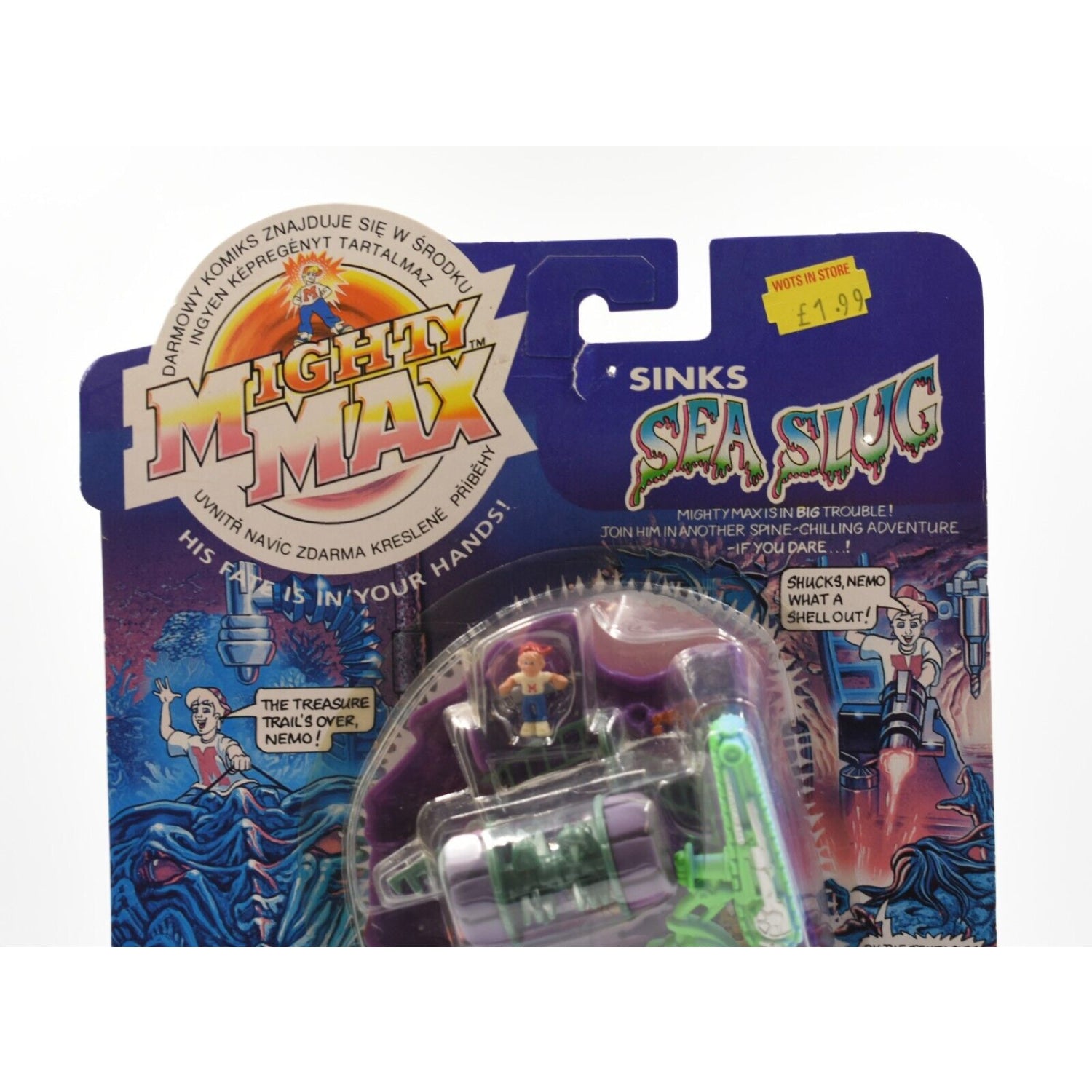 Mighty Max Doom Zones - Sinks Sea Slug / Nautilus Mini Action