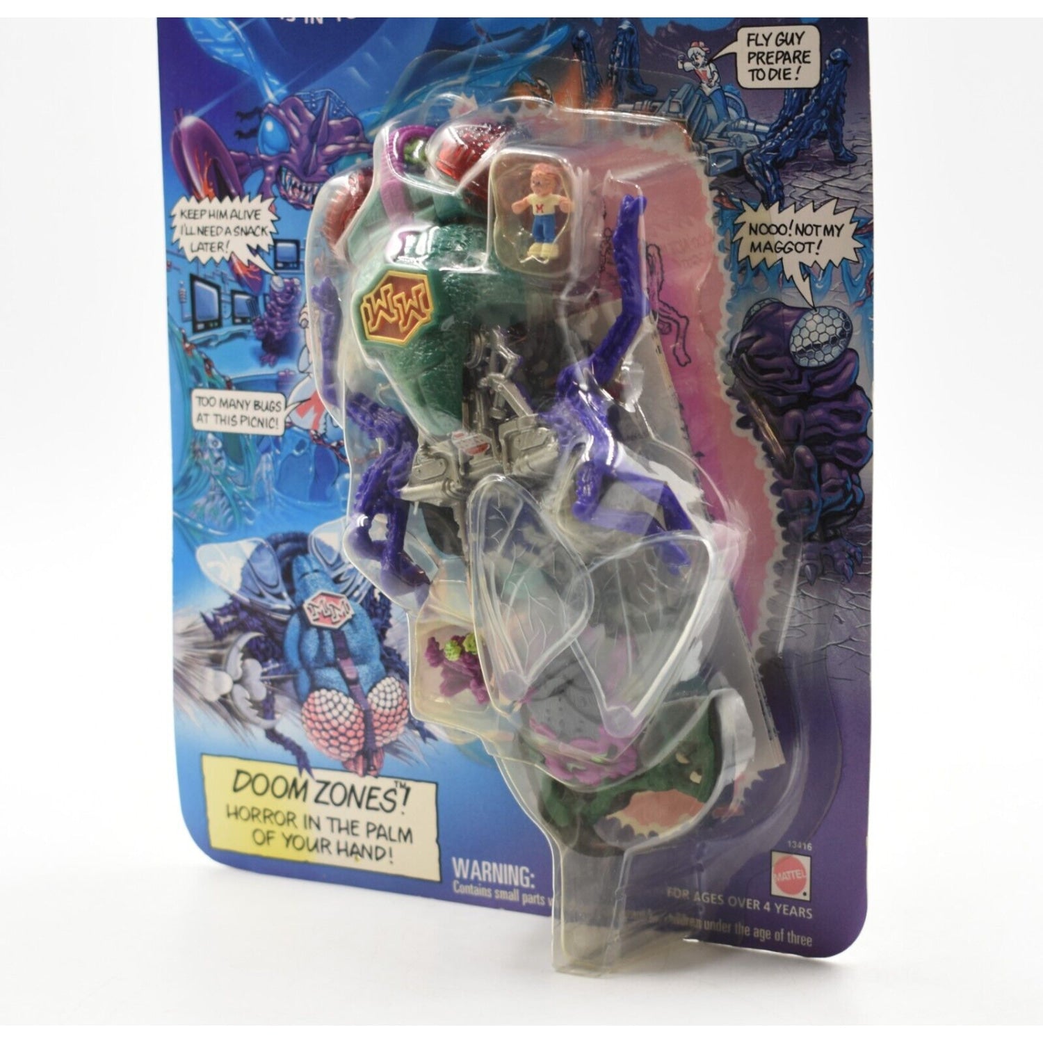 Mighty Max Doom Zones - Squishes Fly Mini Action Figure Playset