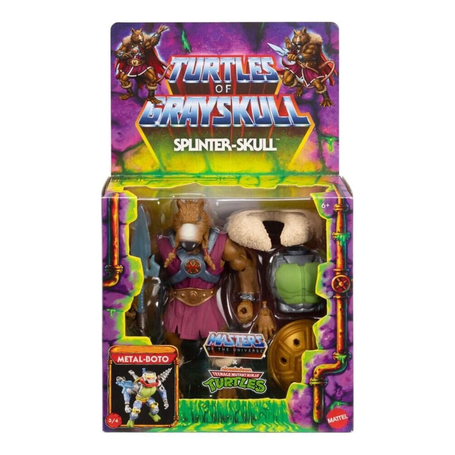 Masters of the Universe Origins Turtles of Grayskull - Splinter-Skull Figure - Toys & Games:Action Figures & Accessories:Action Figures