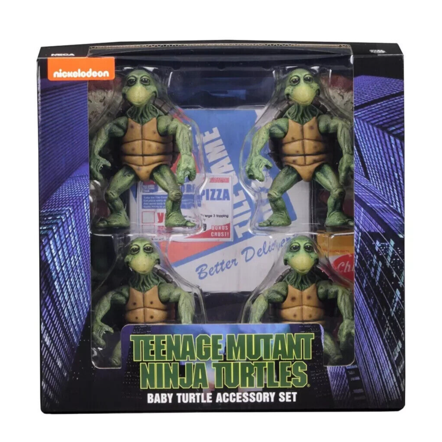 NECA Teenage Mutant Ninja Turtles - Baby Turtles Accessory 1:4 Scale Figure Set - Toys & Games:Action Figures & Accessories:Action Figures