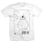Official Star Wars - Episode VII BB-8 Tech Design Motif T-Shirt - Clothes Shoes & Accessories:Mens Clothing:Shirts & Tops:T-Shirts