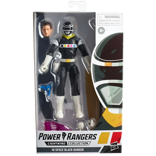 Power Rangers Lightning Collection - In Space Black Ranger Action Figure - Toys & Games:Action Figures & Accessories:Action Figures