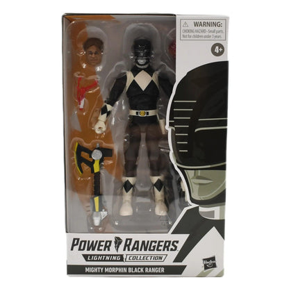 Power Rangers Lightning Collection Mighty Morphin MM Black Ranger Action Figure - Toys & Games:Action Figures & Accessories:Action Figures