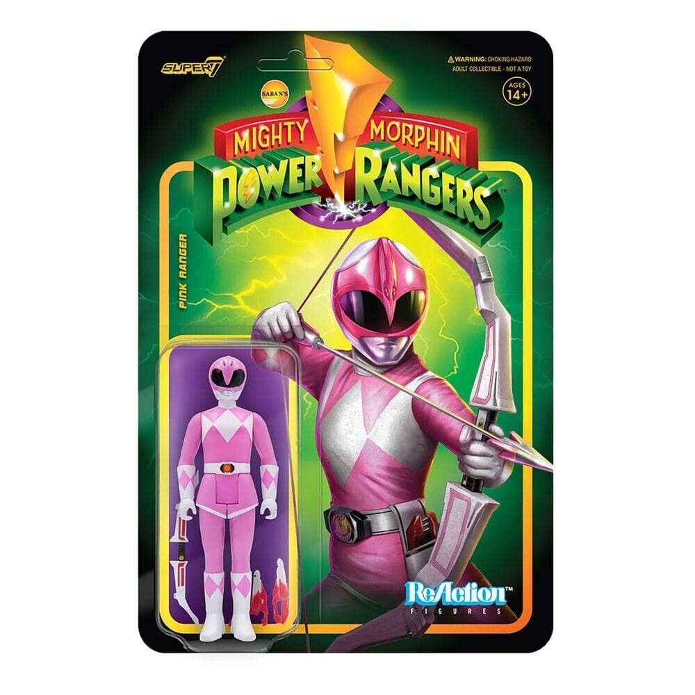 ReAction Mighty Morphin Power Rangers - Pink Ranger Action Figure COMING SOON - Toys & Games:Action Figures & Accessories:Action Figures