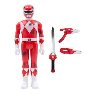 ReAction Mighty Morphin Power Rangers - Red Ranger Battle Damaged Action Figure Toys & Games:Action Figures Accessories:Action