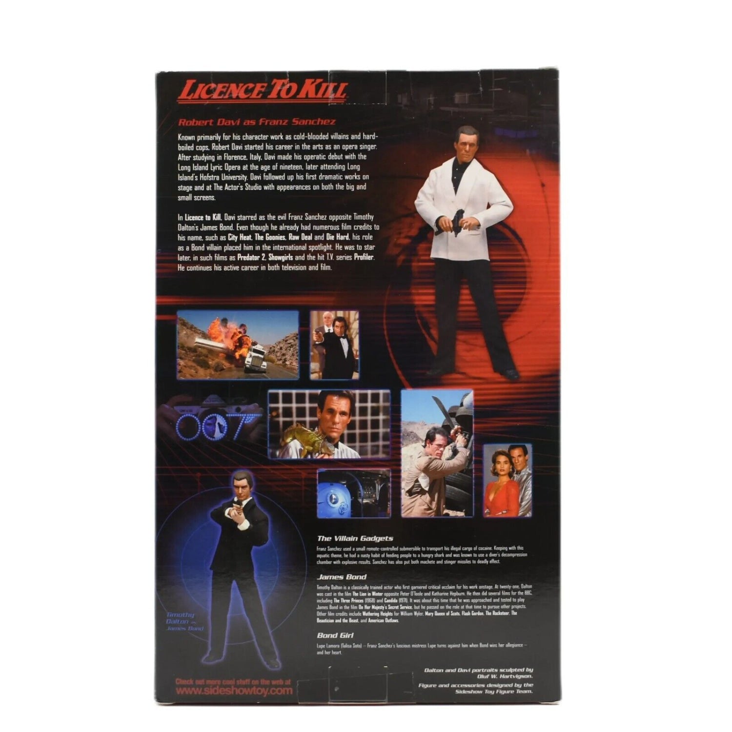 Sideshow James Bond License To Kill - Robert Davi as Franz Snachez Action Figure - Toys & Games:Action Figures & Accessories:Action Figures