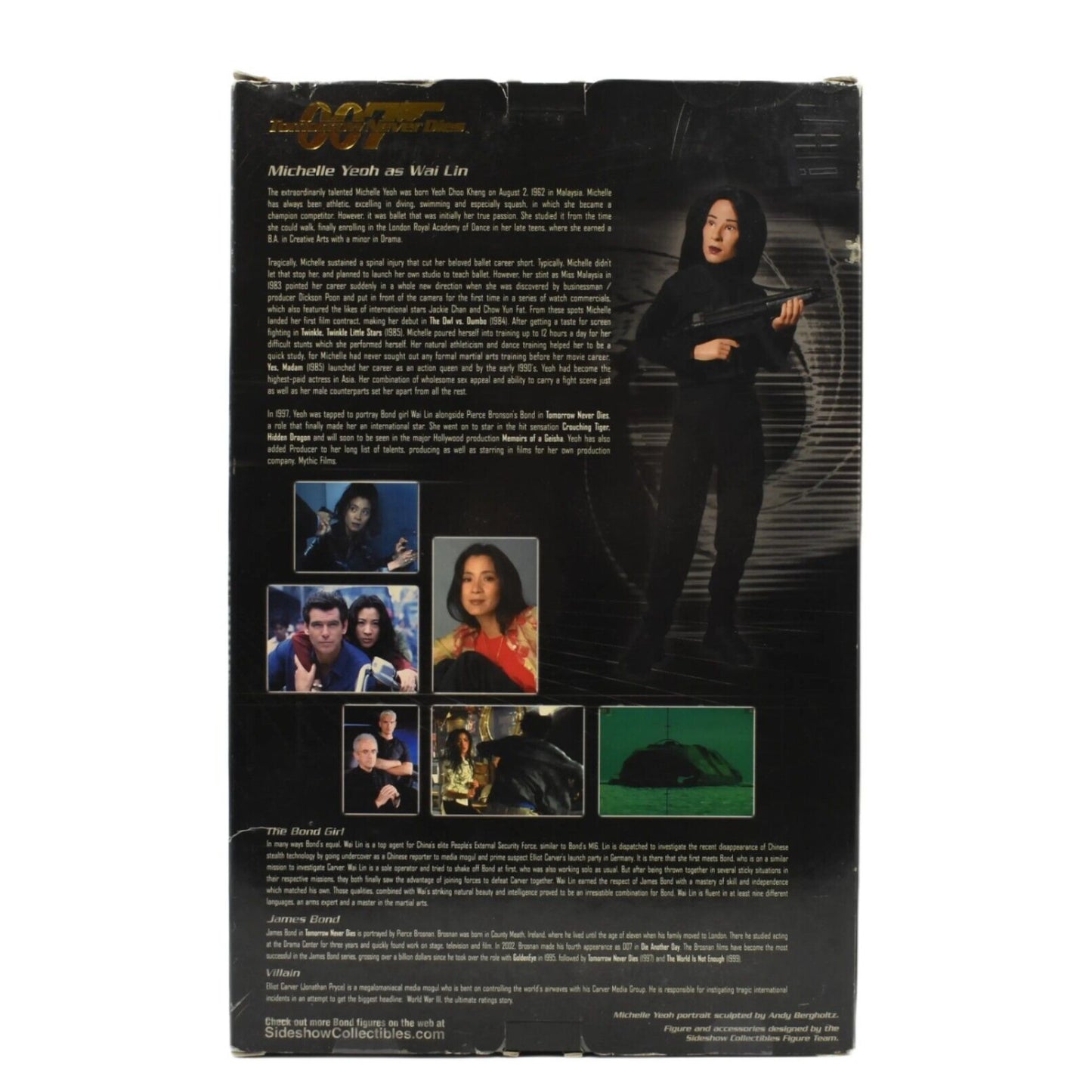 Sideshow James Bond Tomorrow Never Dies - Michelle Yeoh as Wai Lin 12’’ Figure - Toys & Games:Action Figures & Accessories:Action Figures