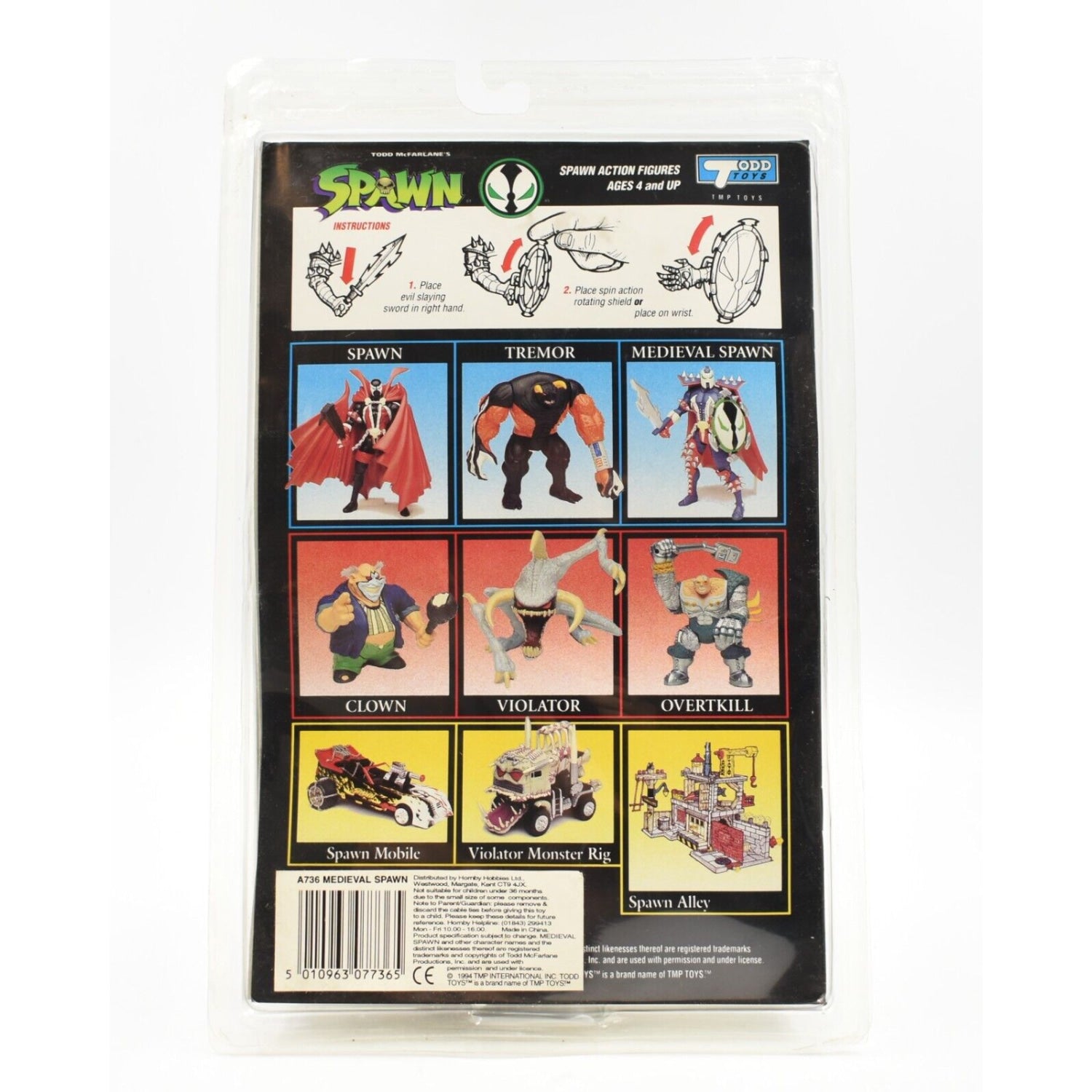 McFarlane Toys Spawn - Medieval Spawn Action Figure & Special Edition Comic Book - Toys & Games:Action Figures & Accessories:Action Figures