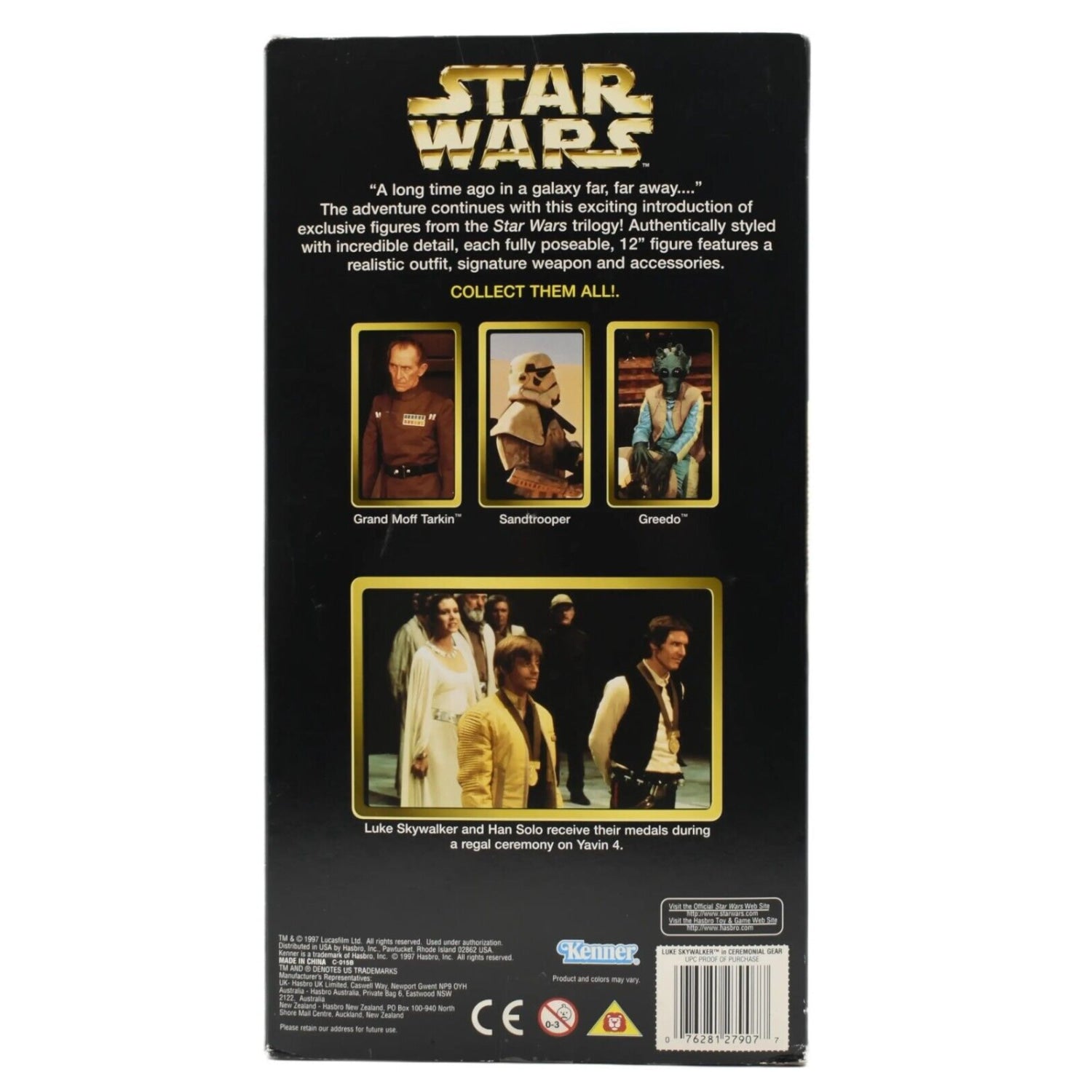 Star Wars Action Collection - Luke Skywalker in Ceremonial Gear 12’’ Scale Action Figure - Toys & Games:Action Figures &