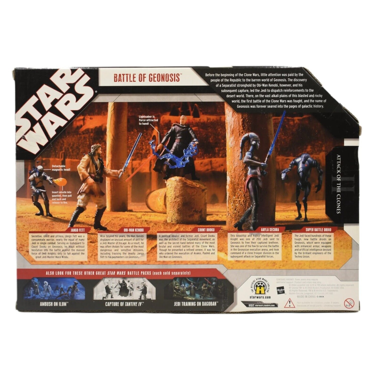 Star Wars Attack of The Clones Battle Packs Battle of Geonosis Action Figure Set - Toys & Games:Action Figures & Accessories:Action Figures