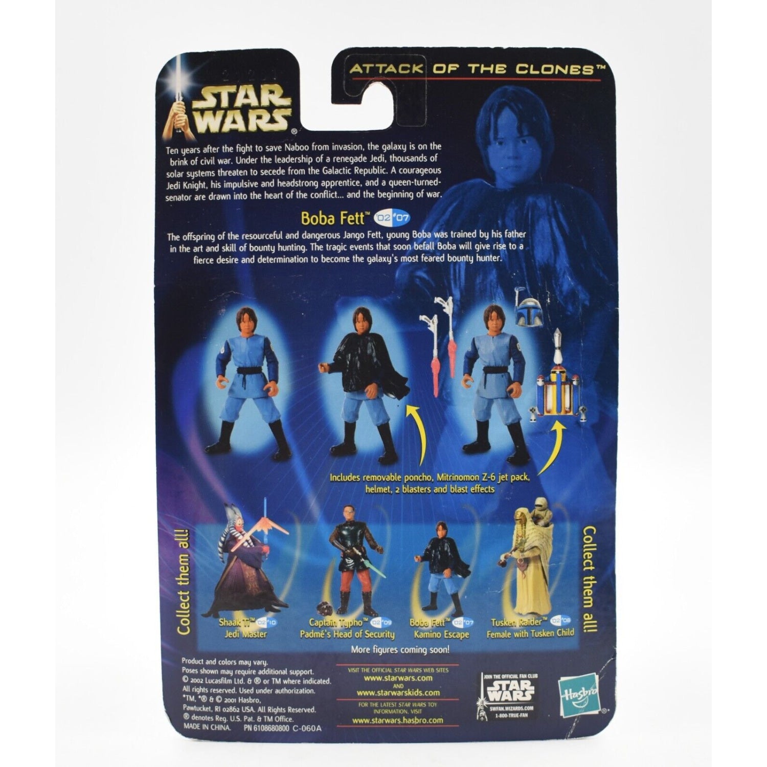 Star Wars Attack of The Clones - Boba Fett (Kamino Escape) Action Figure - Toys & Games:Action Figures & Accessories:Action Figures